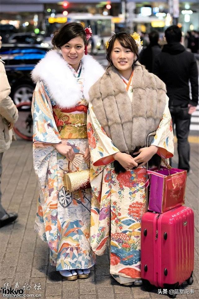 日本成人节上的和服美少女